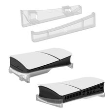 Per PS5 Slim JYS-P5189 Console Posizionamento orizzontale Supporto Versione unità digitale/ottica Supporto di archiviazione universale (Trasparente)