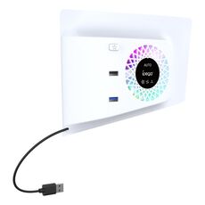 Per PS5 Slim ipega PG-P5S019 Ventola di raffreddamento con controllo della temperatura Copertura per il viso + HUB USB con luci RGB
