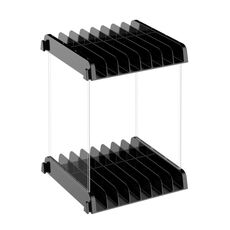 Staffa per archiviazione disco CD per carte da gioco Custodia per CD montata a parete (nera)