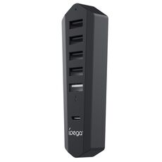 Per Sony PS5 Slim IPEGA PG-P5S003 Console di gioco 6 in 1 HUB USB 2.0 Espansione di trasmissione ad alta velocità