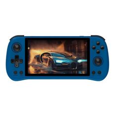 POWKIDDY X55 Console di gioco Schermo IPS da 5,5 pollici 1280 X 720 IPS RK3566 Sistema Linux Lettore video retrò open source 16 GB + 256 GB (Blu)
