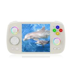 ANBERNIC RG Cube Console di gioco portatile retrò con schermo da 3,95 pollici T820 CPU Android 13 Luce RGB con scheda TF 256G (Beige)