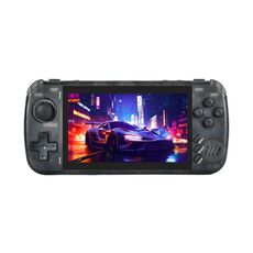 POWKIDDY X39 Pro Console di gioco portatile retrò da 4,5 pollici ATM7051 Supporto quad-core HD TV Out 64G (nero trasparente)