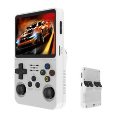 R36S Console di gioco portatile retrò Sistema Linux Schermo IPS da 3,5 pollici Lettore video portatile 128G Bianco