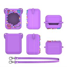 Custodia protettiva in silicone per macchina elettronica per animali domestici Bitzee (viola chiaro)