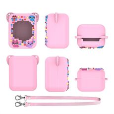 Custodia protettiva in silicone per macchina per animali domestici elettronici Bitzee (rosa)
