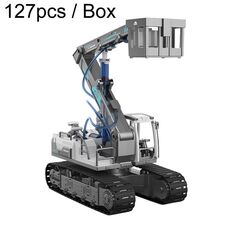 Bambini Scienza Educazione Building Block Giocattoli Veicolo di ingegneria meccanica idraulica, modello: camion dei pompieri