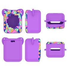 Custodia protettiva in silicone per macchina da gioco elettronica digitale per animali domestici Bitzee Magicals (viola chiaro)