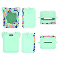Custodia protettiva in silicone per macchina da gioco elettronica digitale per animali domestici Bitzee Magicals (verde menta)