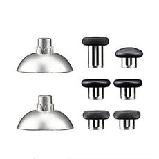 Per PS5 Joystick 8 pezzi/Set Gamepad Pulsanti in metallo Testa a fungo Base magnetica Chiavi a croce Set di accessori