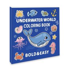40 fogli di cartone animato Doodle libro da colorare libro da colorare per bambini dai 4 anni in su, stile: mondo sottomarino