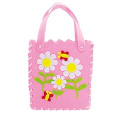 Borsa fatta a mano fai da te produzione materiali pacchetto asilo bambini giocattoli educativi (fiore)