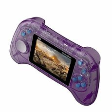 Console di gioco portatile Q8 Schermo da 3,0 pollici Supporto per connessione TV Integrata 800 giochi singoli Viola trasparente