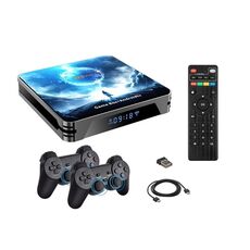 Console di gioco retrò W8PRO 64G Dual System HD Wireless Joystick con oltre 36000 giochi, spina UE