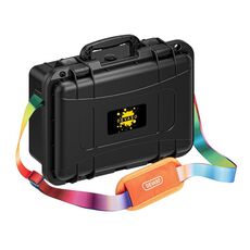DEVASO per Switch/OLED IP67 Custodia rigida impermeabile, colore: nero + tracolla