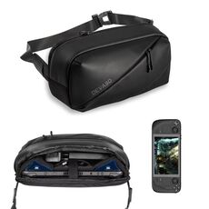 Borsa a tracolla DEVASO per console per Steam Deck / Switch Series / Rog Ally (nera media)