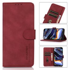 Custodia per telefono in pelle con texture opaca Xiaomi 14 Ultra KHAZNEH (rossa)