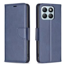 Per Honor X8b Custodia in pelle di agnello con texture in puro colore Flip (blu)