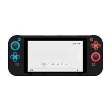 Per Nintendo Switch Game Console Custodia protettiva completa in silicone tinta unita (nero)