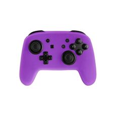 Per Nintendo Switch Pro Game Handle Custodia protettiva in silicone tinta unita (viola)