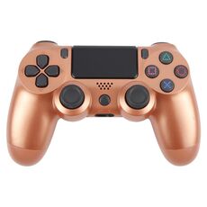 Controller di gioco wireless Bluetooth con pulsante a fiocco di neve per Sony PS4 (bronzo)