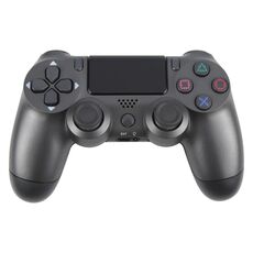 Controller di gioco wireless Bluetooth con pulsante a fiocco di neve per Sony PS4 (grigio)