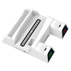 Per PS5 OIVO IV-P5235 Supporto di ricarica multifunzione con ventola di raffreddamento / supporto per disco / luce LED