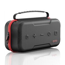OIVO IV-SW188 Borsa portaoggetti portatile in EVA per Nintendo Switch OLED (rossa)