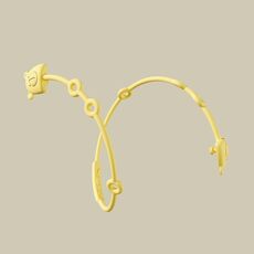 Catenella per ciuccio in silicone per orsetti Giocattolo per massaggiagengive per bambini Corda anticaduta Clip per ciuccio (Giallo)