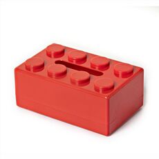 Decorazioni multifunzionali per tavolini da salotto, scatole per la conservazione dei tessuti, cartoni animati multifunzionali, colore: rosso