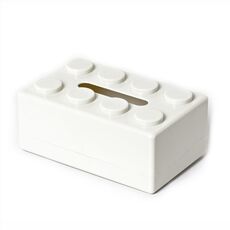 Decorazioni multifunzionali per tavolini da salotto, scatole per la conservazione dei tessuti, cartoni animati multifunzionali, colore: bianco
