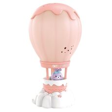Lampada da tavolo da lettura per camera da letto con luce notturna a LED con protezione per gli occhi a forma di palloncino a forma di cartone animato, colore: rosa