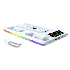 Per PS5 Slim / PS5 iplay HA-8008 Supporto di raffreddamento per cuffie Supporto per impugnatura Caricabatterie (bianco)