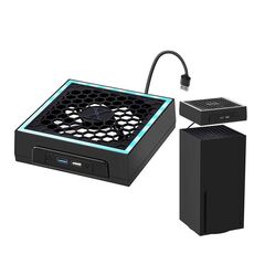 Per Microsoft XBOX Series X Top Colorful Cooling Fan 3 Velocità Regolabile (Nero)