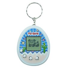 Giocattolo elettronico per animali domestici Feed Genie Nostalgic Virtual Cyber ​​Digital Game Portachiavi Giocattolo per bambini, Stile: Cactus (Bianco)