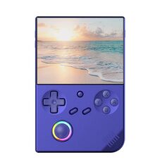 ANBERNIC RG40XXV Console di gioco con joystick verticale HD con luce ambientale Console portatile retrò, dimensioni: 64 GB (blu)