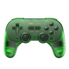 8BitDo Pro2 Retro Hall Edition Traslucido Bluetooth con pulsante posteriore Gamepad multipiattaforma (verde)