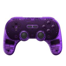 8BitDo Pro2 Retro Hall Edition Traslucido Bluetooth con pulsante posteriore Gamepad multipiattaforma (viola)
