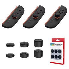 Per Switch 2 Console DOBE 6 pezzi/pacchetto Joystick Cap Heightening Cap Set (Nero)