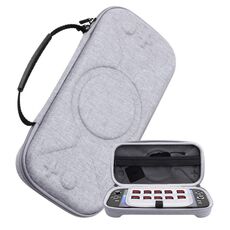 Per Nintendo Switch 2 Borsa portaoggetti portatile O-Pattern Borsa (tessuto grigio)