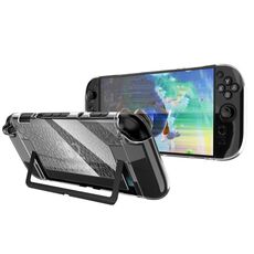 Per Nintendo Switch 2 TPU+PC Custodia Trasparente Divisa Antiurto Guscio (Motivo a Diamante)