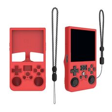 Custodia protettiva antipolvere in silicone per console di gioco portatili R36 MAX (rossa)
