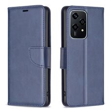 Per Honor 200 Lite Custodia in pelle di agnello con texture in puro colore Flip (blu)