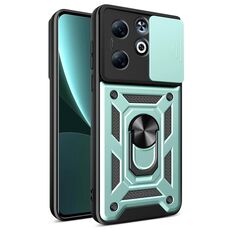 Per Infinix Smart 8 Plus / 8 Pro Cover per fotocamera scorrevole Design TPU+Custodia per telefono PC(Verde)