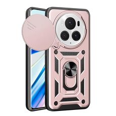 Per Honor Magic6 Pro Custodia scorrevole per fotocamera Design TPU + Custodia per PC (oro rosa)