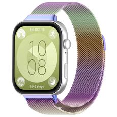 Per Huawei Watch Fit3 cinturino in metallo milanese (colorato)