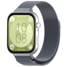 Per Huawei Watch Fit3 cinturino in metallo milanese (grigio spazio)