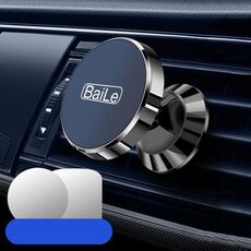 BaiLe Supporto magnetico per telefono per auto Staffa di navigazione fissa per cruscotto universale per auto, Colore: fibbia nera