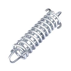 Accessori per molle a catena cromate con molla ammortizzante per guinzaglio per animali domestici da 2,4 x 8 cm