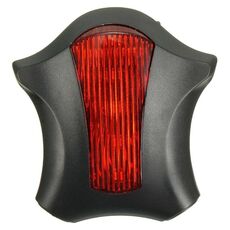 Starfish 5 LED Laser per bicicletta Fanale posteriore Luci di sicurezza Accessori per mountain bike (Rosso)